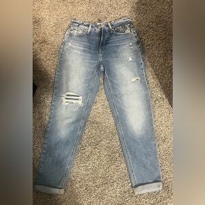 Edgely Classic Blue Straight Leg Women's Jeans